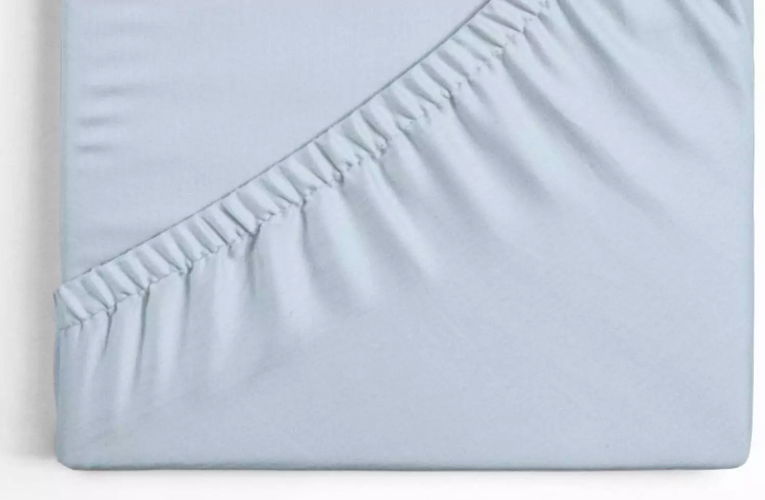 Sábana bajera ajustable lisa Azul cama 150 cm - 150x190/200 cm, 100%  algodón.
